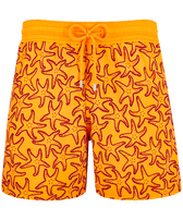 Men Swim Trunks Flocked Starlettes Carrot front view