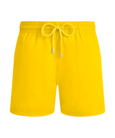 Maillot de bain court stretch homme uni Soleil vue de face