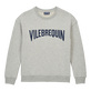 男童 Vilebrequin 徽标纯棉圆领运动衫 Heather grey 正面图
