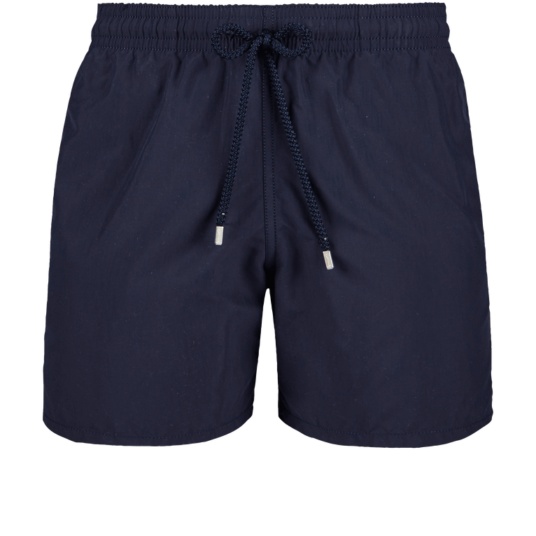 Pantaloncini Mare Uomo Tinta Unita - Costume Da Bagno - Moon - Blu