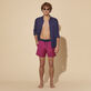 Bañador de lana para hombre Super 120' Morado detalles vista 1