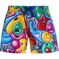 Boys Swim Shorts Faces In Places - Vilebrequin x Kenny Scharf Multicolor front view