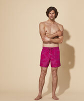 男士 Vatel 超轻易收纳游泳短裤 Crimson purple 正面穿戴视图