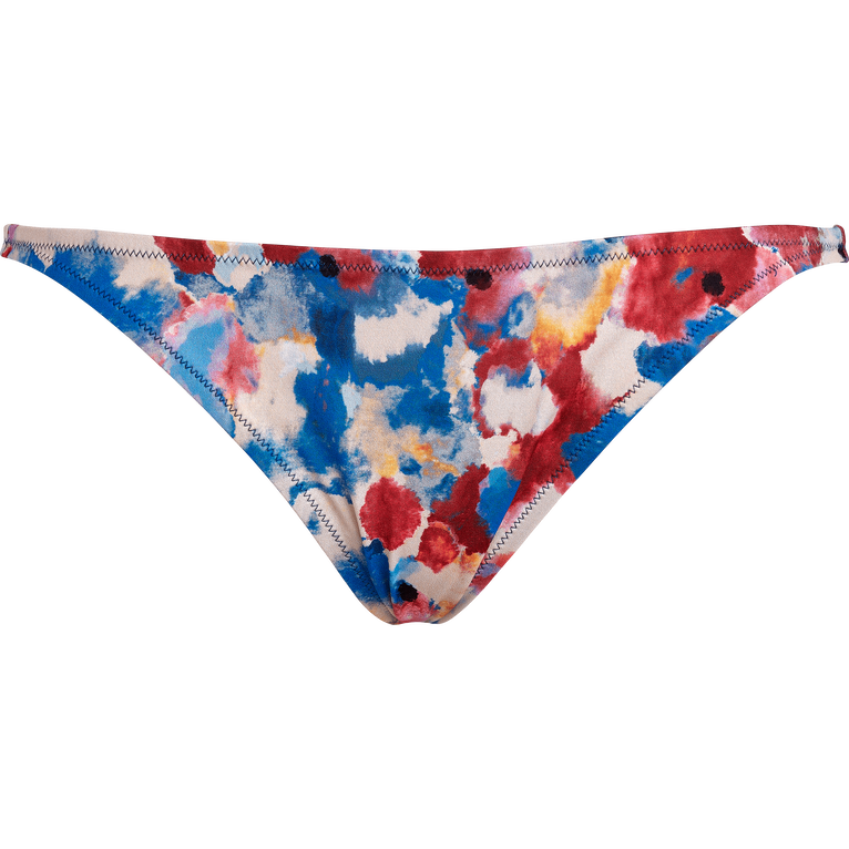 Braguita De Bikini De Corte Brasileño Con Estampado Flowers In The Sky Para Mujer - Traje De Baño - Lili - Azul