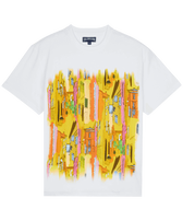 T-shirt coton organique homme Sunny Streets Blanc vue de face