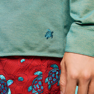 Men Cotton Shirt Solid Linden 细节视图1