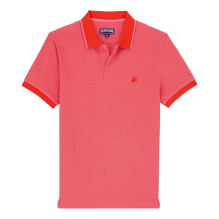 Men Cotton Changing Polo Solid Poppy red front view