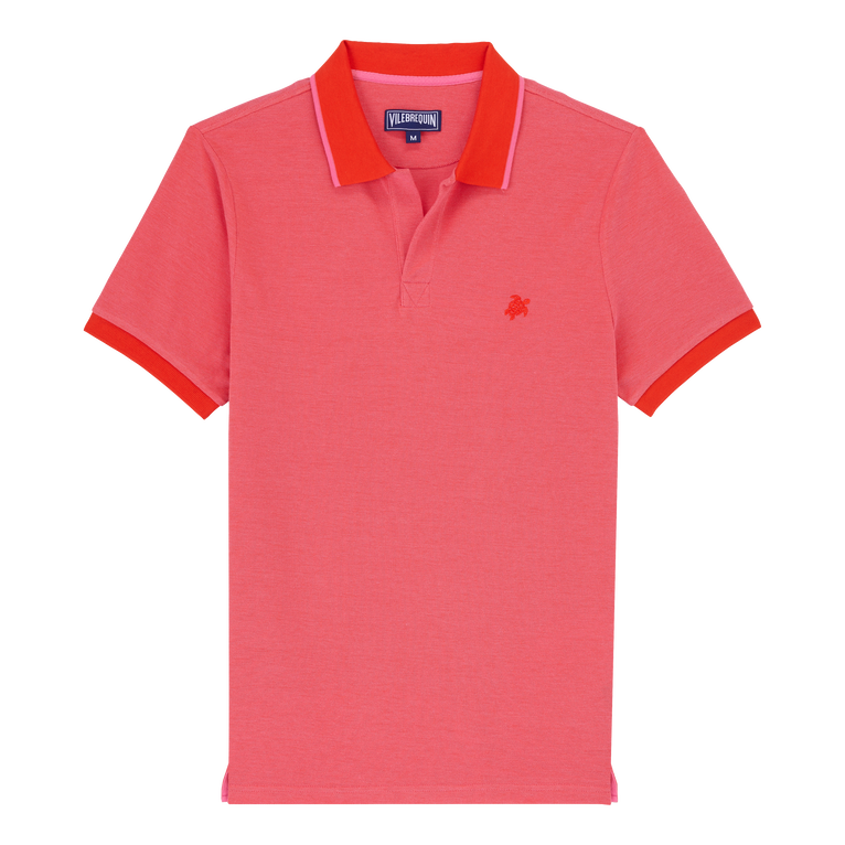 Men Cotton Changing Polo Solid - Polo - Palatin - Red - Size XXXL - Vilebrequin