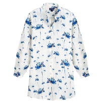 Robe chemise en lin femme Herbier Off-white vue de face