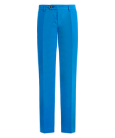 Pantaloni chino uomo in gabardine di cotone tinta unita Earthenware vista frontale