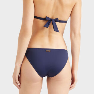 Women Mini brief Bikini Bottom Strass Navy details view 2