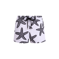 Men Short Swim Shorts Starlette White front view
