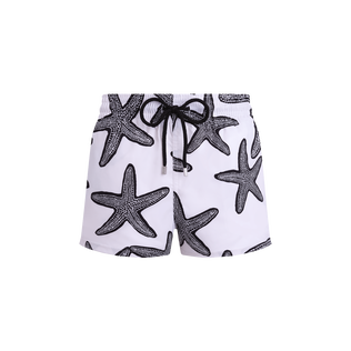Men Short Swim Shorts Starlette White front view