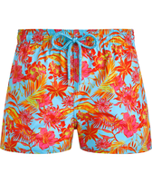 男士 Tahiti Flowers 短款游泳短裤 Santorini 正面图