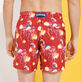 Men Ultra-light and packable Swim Trunks Neo Medusa Burgundy details view 1