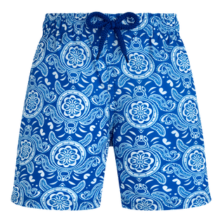 Boys Ultra Light and Packable Swim Shorts Tribal Turtles