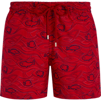 Aquarium Badeshorts mit Stickerei für Herren – Limitierte Serie Moulin rouge Vorderansicht