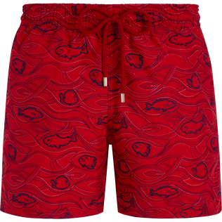 Aquarium Badeshorts mit Stickerei für Herren – Limitierte Serie Moulin rouge Vorderansicht