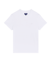 Camiseta de color liso en tejido terry unisex Blanco vista frontal