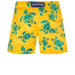 Bañador elástico con estampado Turtles Madrague para niño Yellow vista trasera