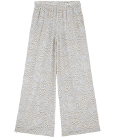Women Cotton Pants Dentelles White front view