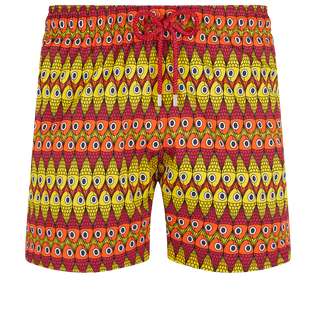 Men Stretch Short Swim Trunks Fish on Line Vilebrequin