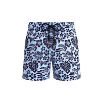 Maillot de bain court stretch homme Jungle Leaves Pacific vue de face