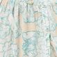 Women Maxi Dress Hidden Fishes - Vilebrequin x Poupette St Barth White details view 3