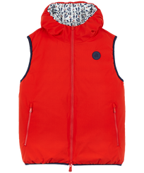 Doudoune sans manches réversible homme Cocorico! Coquelicot vue de face