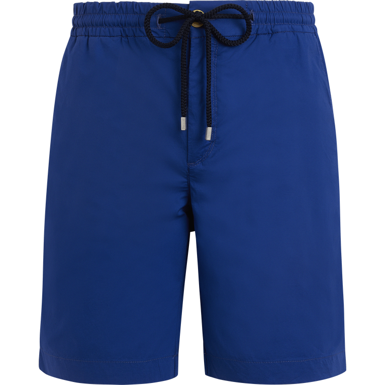 Bermuda Jogging En Gabardine Homme - Levant - Bleu