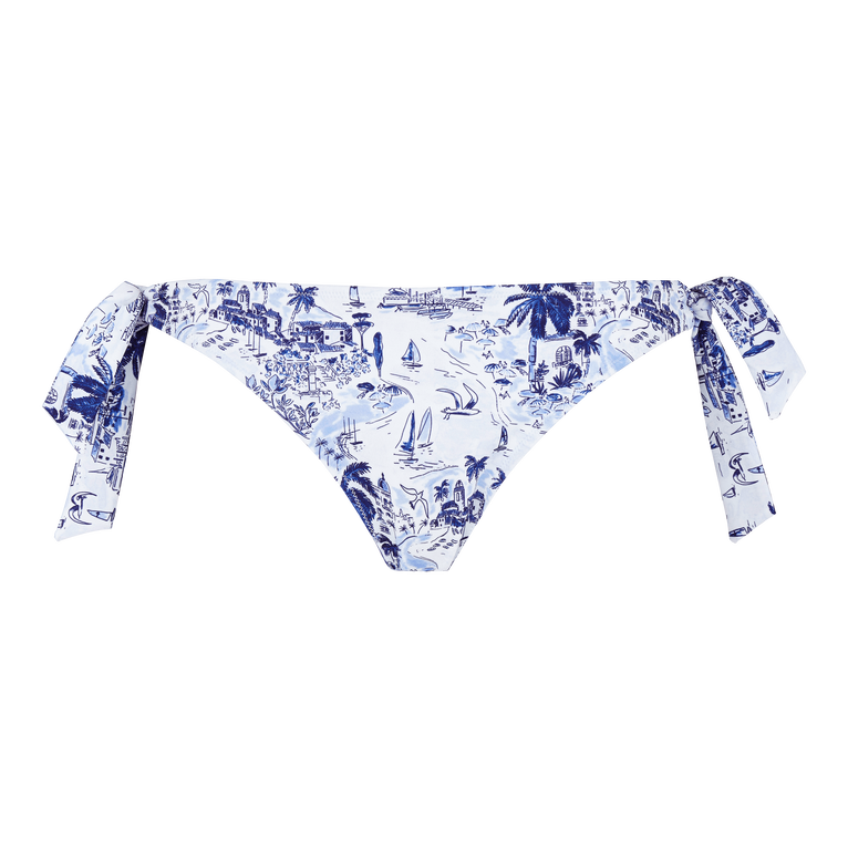 Women Side Tie Bikini Bottom Riviera - Flamme - Blue - Size M - Vilebrequin