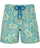 Bañador ultraligero y plegable con estampado Tortues Hypnotiques para hombre Thalassa vista frontal