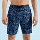 Bermuda en coton homme Poulpes Bicolores Bleu marine vue de détail 1