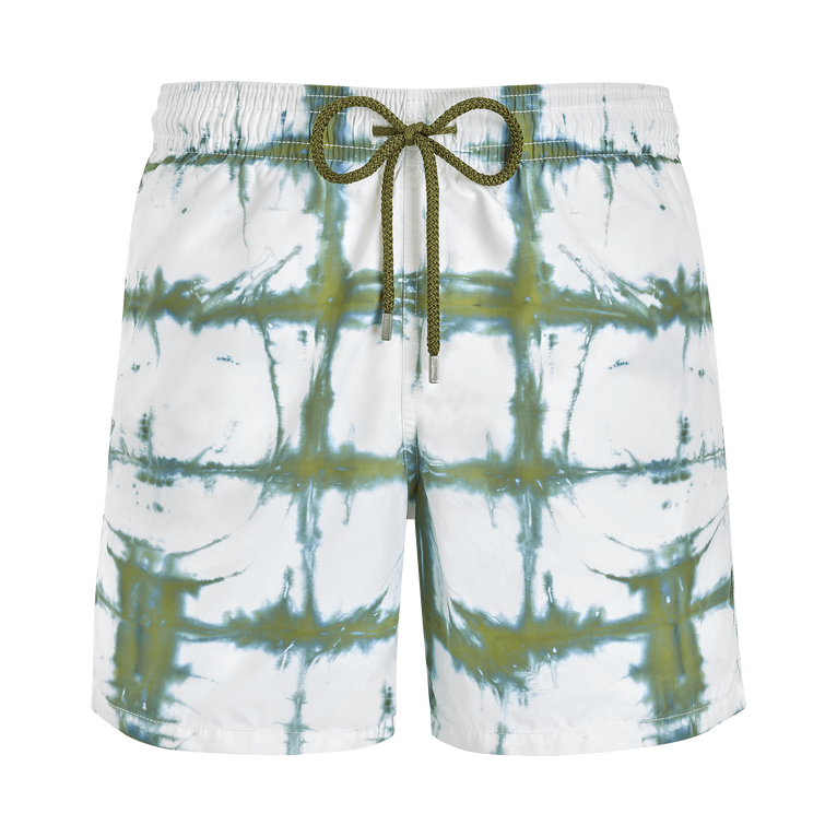 Men Swim Shorts Tie & Dye - Moorea - Green - Size XS - Vilebrequin