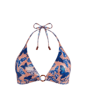 Women Halter Bikini Top Disco Butterflly Blush 正面图