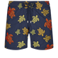 Ronde Des Tortues Badeshorts mit Stickerei für Herren – Limitierte Serie Marineblau Vorderansicht