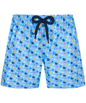 Boys Stretch Swim Trunks Micro Ronde Des Tortues Rainbow Divine front view