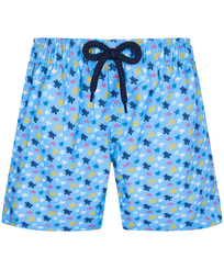 Boys Stretch classic Printed - Boys Stretch Swim Shorts Micro Ronde Des Tortues Rainbow, Divine front view