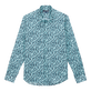 Camicia unisex leggera in voile di cotone Gulf Stream Thalassa vista frontale