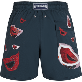 Pantaloncini mare uomo elasticizzati Passion - Vilebrequin x Deux Femmes Noires Goa vista posteriore