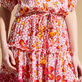Women Short Dress Iris Lace- Vilebrequin x Poupette St Barth Shocking pink detalles vista 2