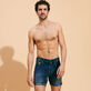 Bermuda uomo Carapaces Med denim w2 vista frontale indossata