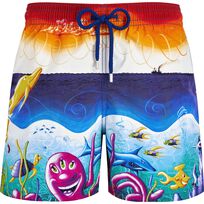 Men Swim Shorts Mareviva - Vilebrequin x Kenny Scharf Multicolor front view