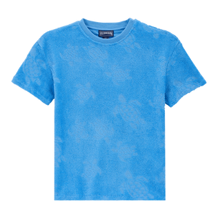 T-shirt en éponge enfant Ronde des Tortues Jacquard Ocean vue de face