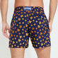 Men Embroidered Swim Shorts Micro Ronde Des Tortues - Limited Edition Navy back worn view
