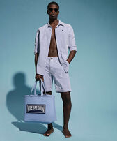 Men Blue Stripes Look  正面图