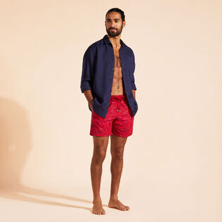 Aquarium Badeshorts mit Stickerei für Herren – Limitierte Serie Moulin rouge Details Ansicht 1