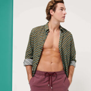 Bañador de color liso para hombre Murasaki detalles vista 3