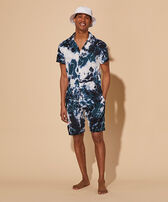 Men Rough Ocean Tie & Dye Look  front view