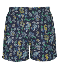Bermudas de algodón con estampado Mosaïque para niña Azul marino vista frontal